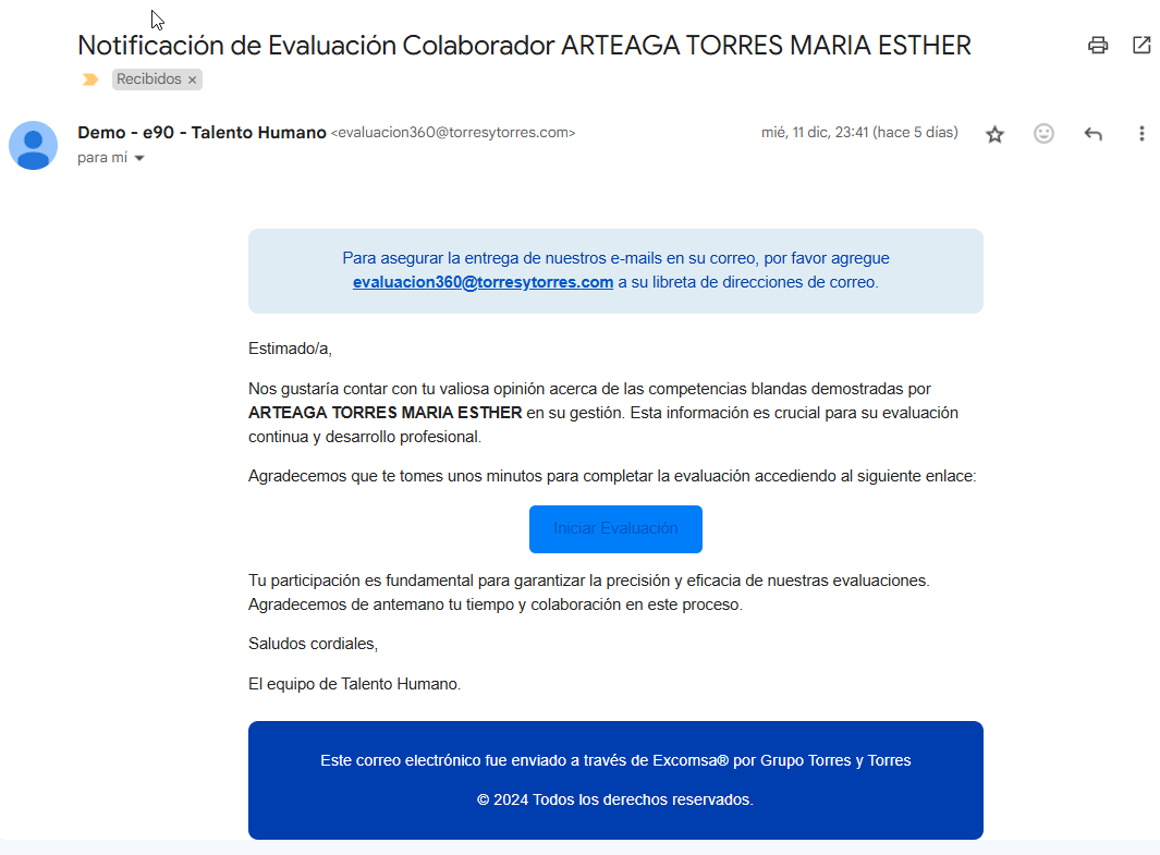 Formato de correo